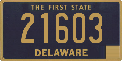 DE license plate 21603