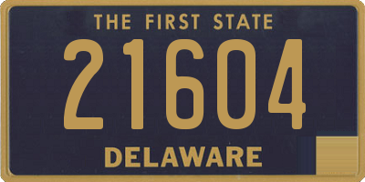 DE license plate 21604