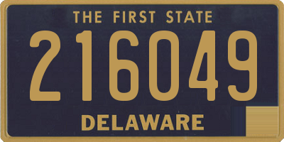 DE license plate 216049