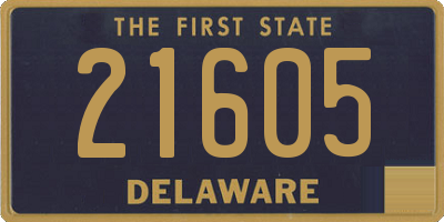 DE license plate 21605