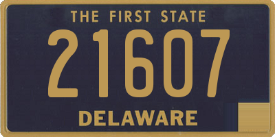 DE license plate 21607