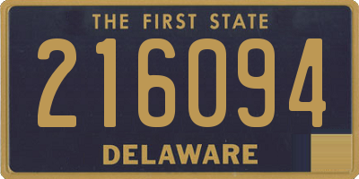 DE license plate 216094