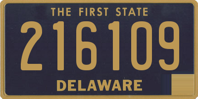 DE license plate 216109