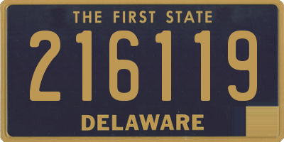 DE license plate 216119