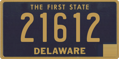 DE license plate 21612