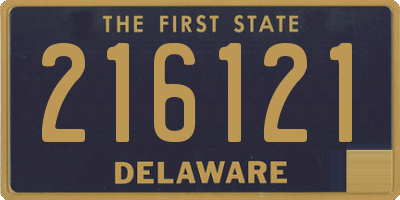DE license plate 216121