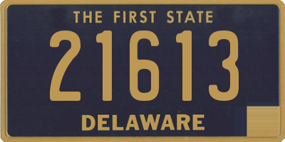 DE license plate 21613