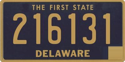 DE license plate 216131