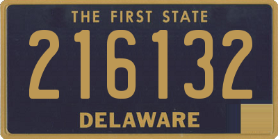 DE license plate 216132