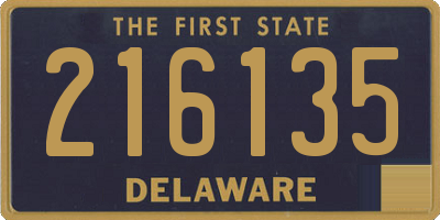DE license plate 216135