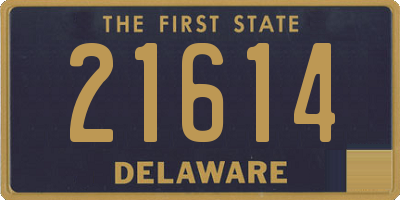 DE license plate 21614