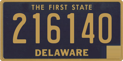 DE license plate 216140
