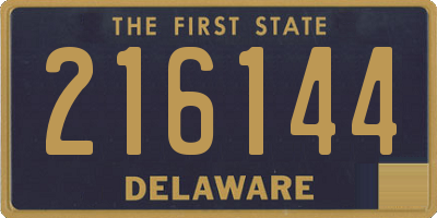 DE license plate 216144