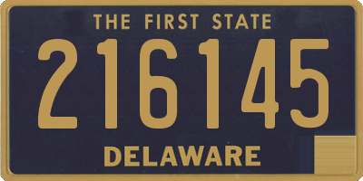 DE license plate 216145