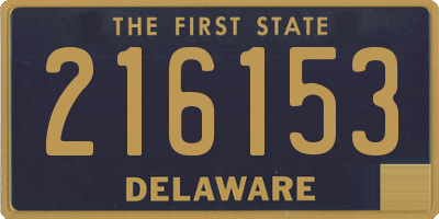 DE license plate 216153