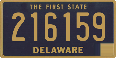 DE license plate 216159