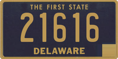 DE license plate 21616