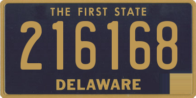 DE license plate 216168