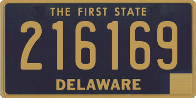 DE license plate 216169