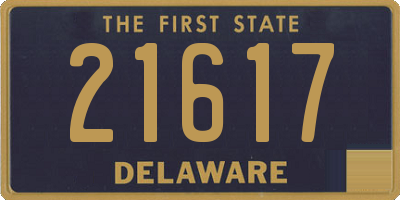 DE license plate 21617