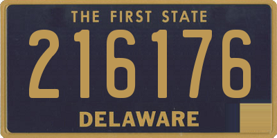 DE license plate 216176