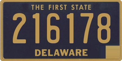 DE license plate 216178