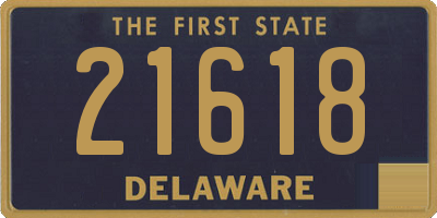 DE license plate 21618