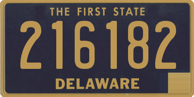 DE license plate 216182