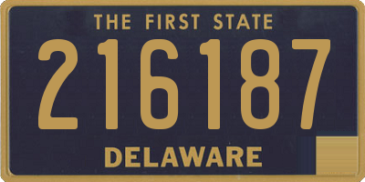 DE license plate 216187