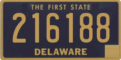 DE license plate 216188