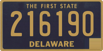 DE license plate 216190