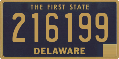 DE license plate 216199