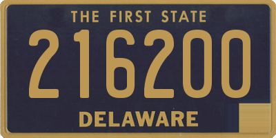 DE license plate 216200