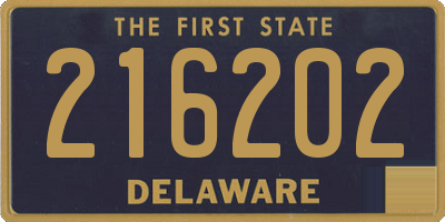 DE license plate 216202