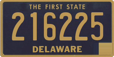 DE license plate 216225