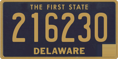 DE license plate 216230