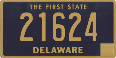 DE license plate 21624
