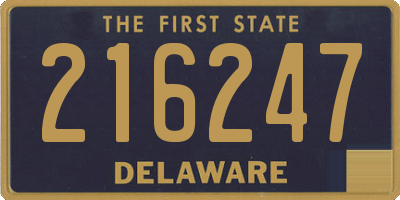 DE license plate 216247