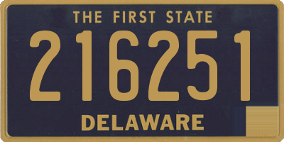 DE license plate 216251