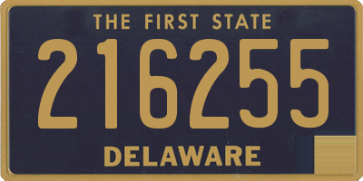 DE license plate 216255