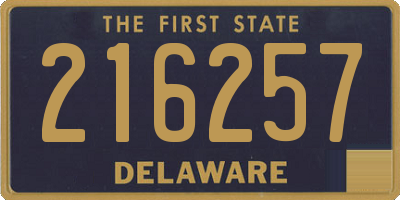 DE license plate 216257