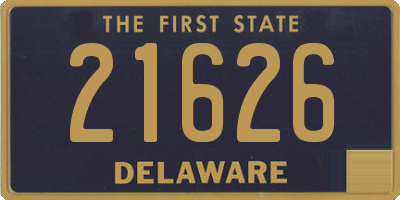 DE license plate 21626