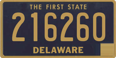 DE license plate 216260