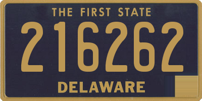 DE license plate 216262