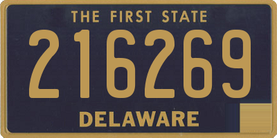 DE license plate 216269