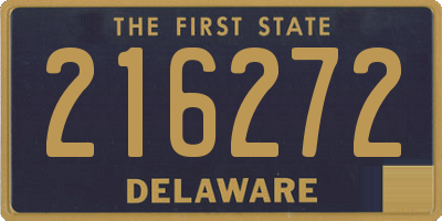 DE license plate 216272