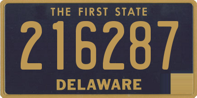 DE license plate 216287