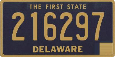 DE license plate 216297