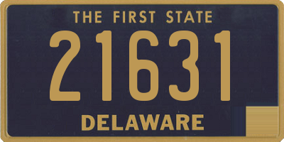 DE license plate 21631
