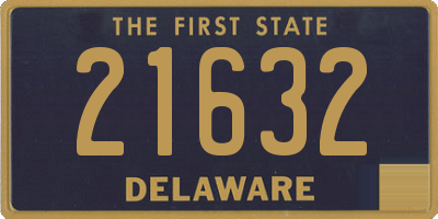 DE license plate 21632